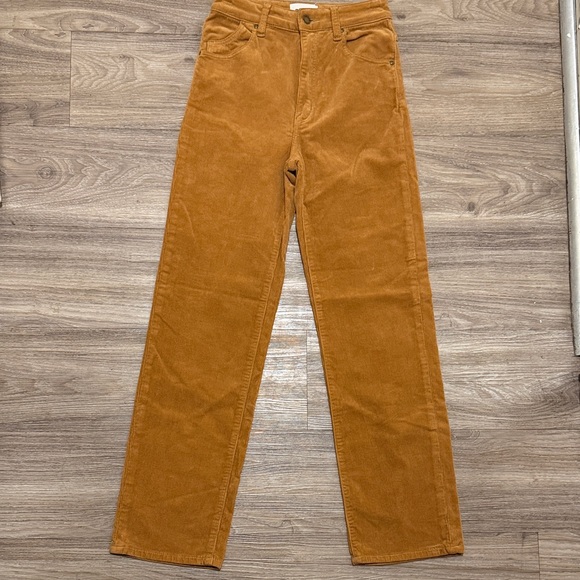Rolla’s High Rise Straight Corduroy Pants